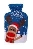 Handwärmer, Wärmflasche mit Fleeceüberzug,