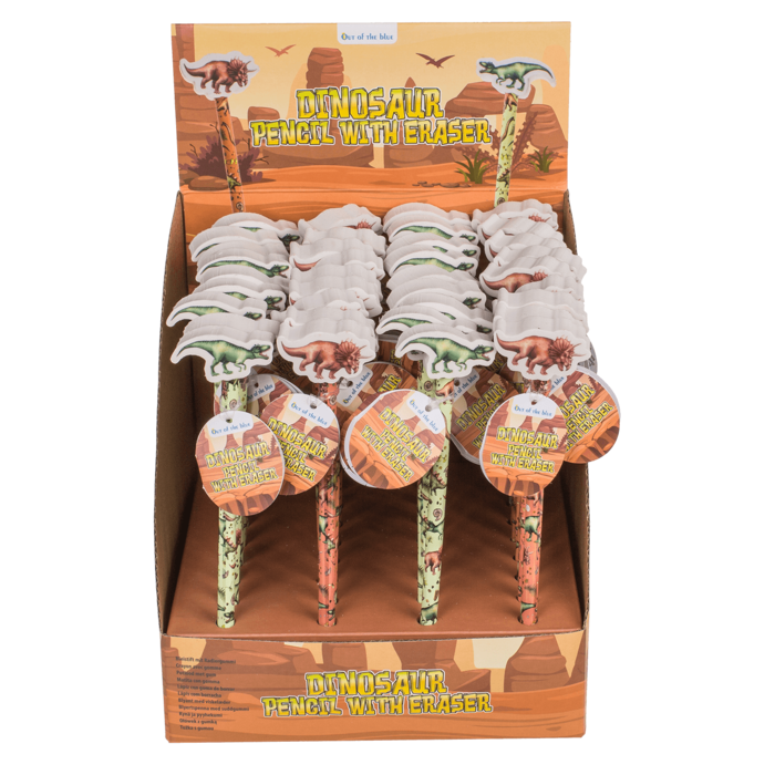 Bleistift mit Radiergummi, Dinosaurier,