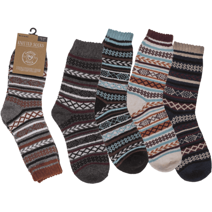 Damen-Stricksocken, Natural,