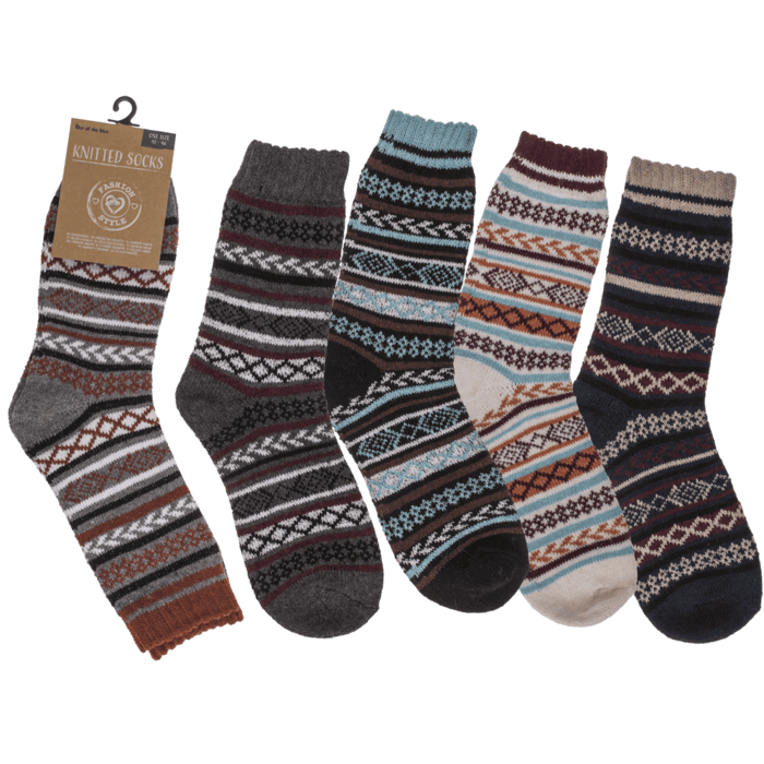 Herren-Stricksocken, Natural,