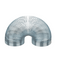 Silberfarbene Mini-Metallspirale, ca. 3,5 cm,