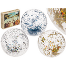 Aufblasbarer Glitter-Strandball, 35 cm,