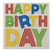 Papier-Servietten, Happy Birthday, 33 x 33 cm,