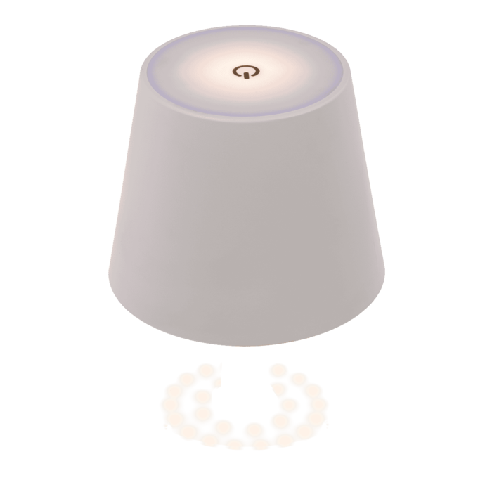LED Flaschenleuchte, weiß, 3 Modi (an/aus/dimmbar)