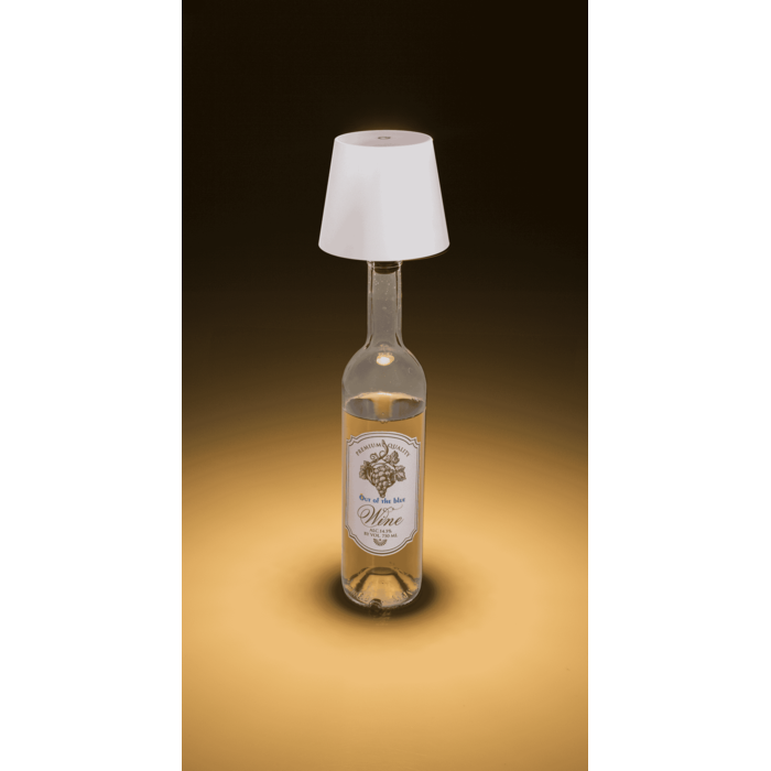LED Flaschenleuchte, weiß, 3 Modi (an/aus/dimmbar)