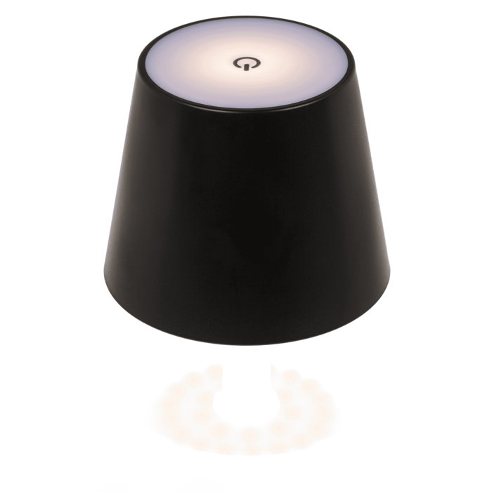 LED Flaschenleuchte, schwarz,