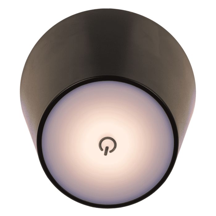 LED Flaschenleuchte, schwarz,