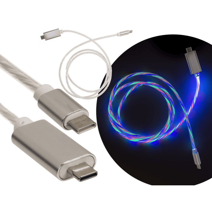 USB-C auf USB-C Schnelllade- und Datenkabel, 1 m.,