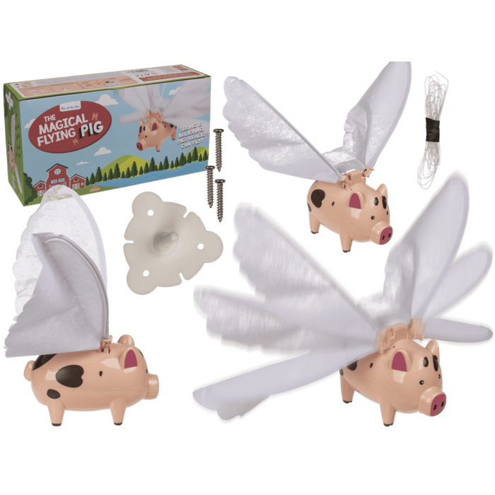 Fliegendes Schwein, 28,5 x 7 x 20 cm,