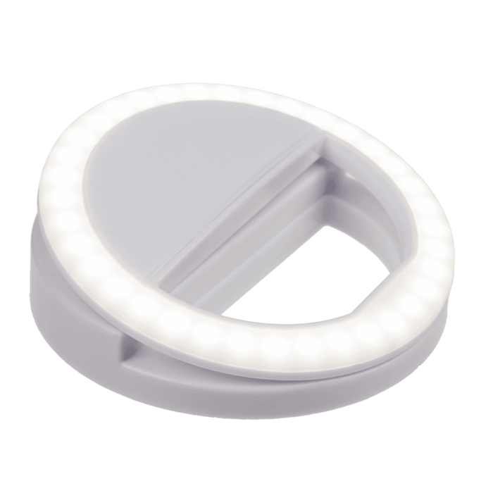 Selfie LED Ring mit 3 Intensitäten, ca. 8,5 cm,