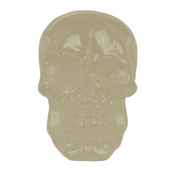 Kleiner Totenkopf, leuchtet im Dunkeln,