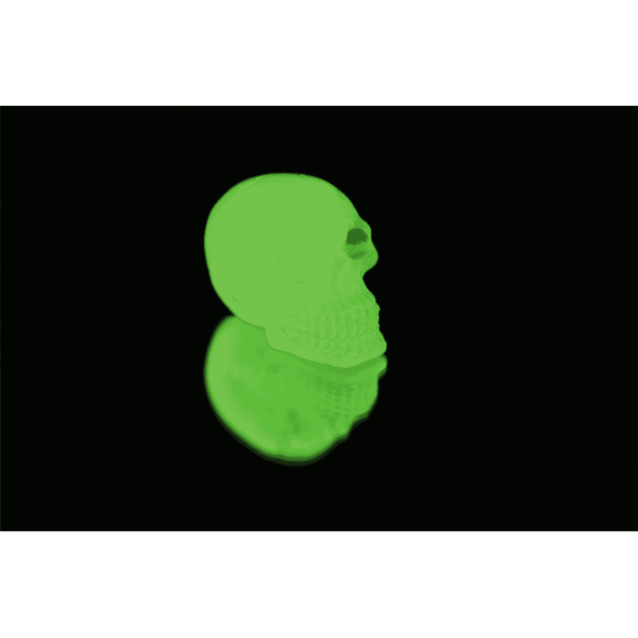 Kleiner Totenkopf, leuchtet im Dunkeln,