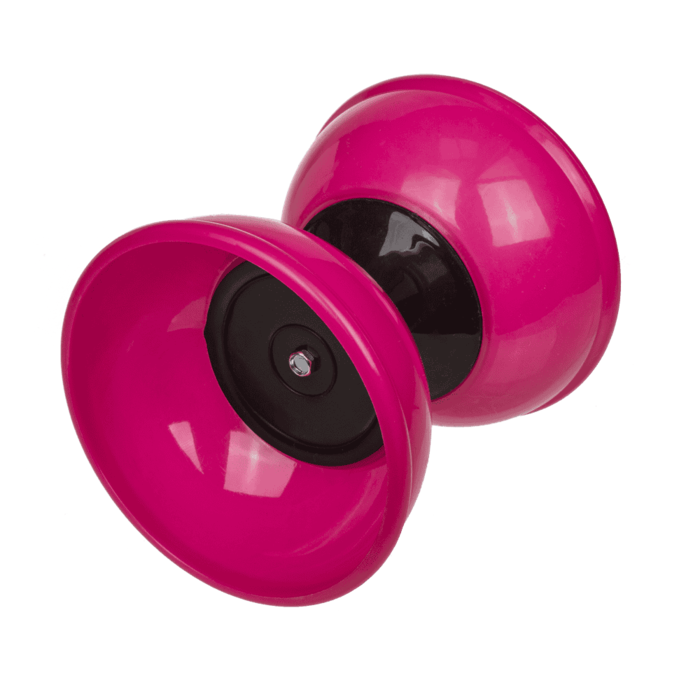 Diabolo mit 2 Holzstäben, Glow in the Dark,