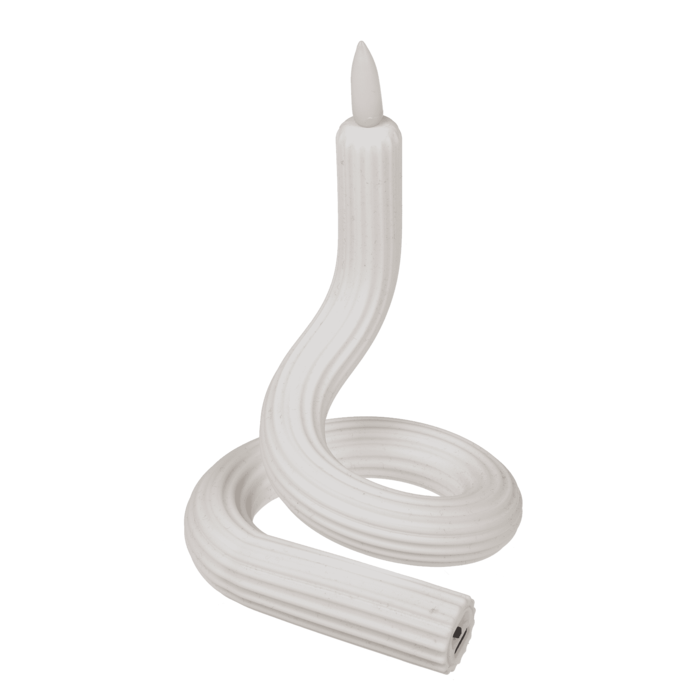 Weiße flexible LED Kerze aus Silikon,