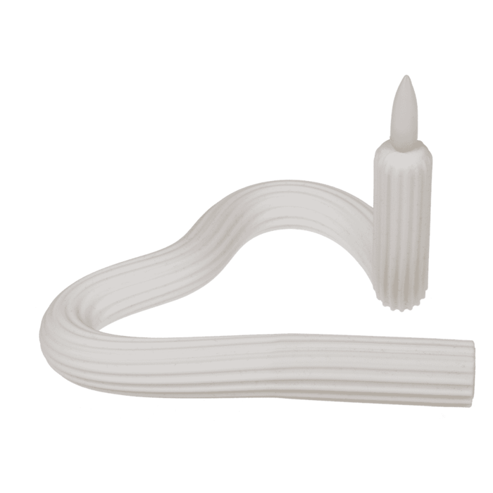 Weiße flexible LED Kerze aus Silikon,