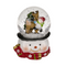 Schneekugel, Weihnachtsmann & Rentier,