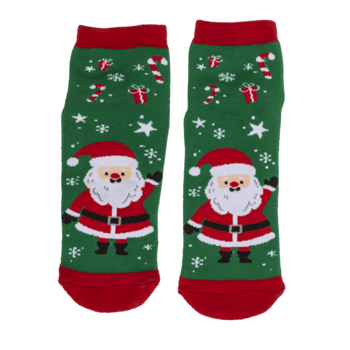 Socken, mit ABS-Sohle, Merry XMas, Einheitsgröße,