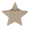Stehender Holz-Stern, mit Band & Glocke,