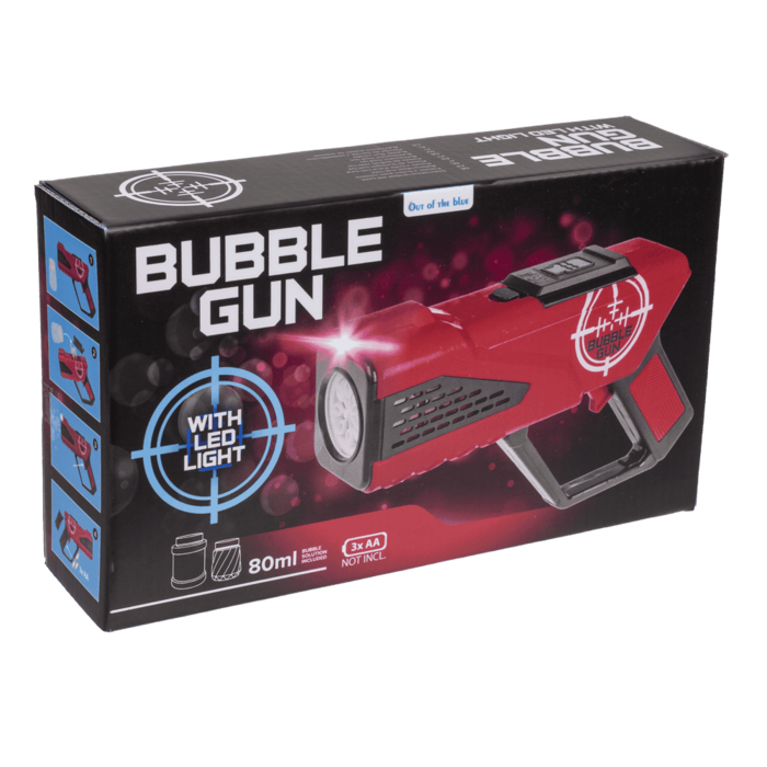 Seifenblasenpistole mit LED, 25 cm,