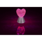 Glitter-Leuchte „Herz“, mit rotem Glitter,