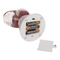 Glitter-Leuchte „Herz“, mit rotem Glitter,