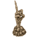Skeletthand, Fuck Off, auf Totenkopfbasis,