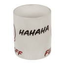 Becher, Fuck off, aus Keramik, 8 x 10 cm,