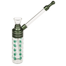 Bong, Classic, 12 cm, mit Mundstück, Glas/Metlall,