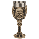 Becher, Totenkopf, mit Edelstahleinsatz,