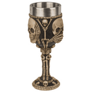 Becher, Totenkopf, mit Edelstahleinsatz,