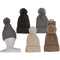 Damen-Winter-Beanie mit Kunststoffbommel,