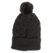 Kuschel-Mütze mit Kunstfell-Bommel, Zopfmuster,