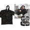 Schwarzer XXL Kuschel-Hoodie, one size,