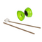 Diabolo mit 2 Holzstäben, Glow in the Dark,