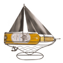 Metall-Flaschenhalter, Segelboot,