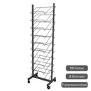 Platzmattenständer mit 10 Fächer auf Rollen