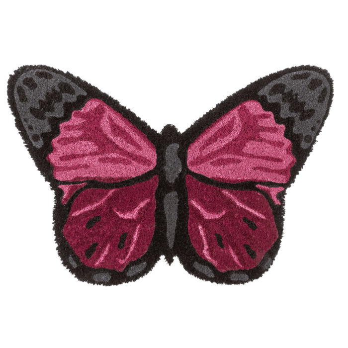 Fußmatte in Tierform, Schmetterlinge, 60 x 40 cm,