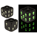 Aschenbecher, Totenkopf, Glow in the Dark,