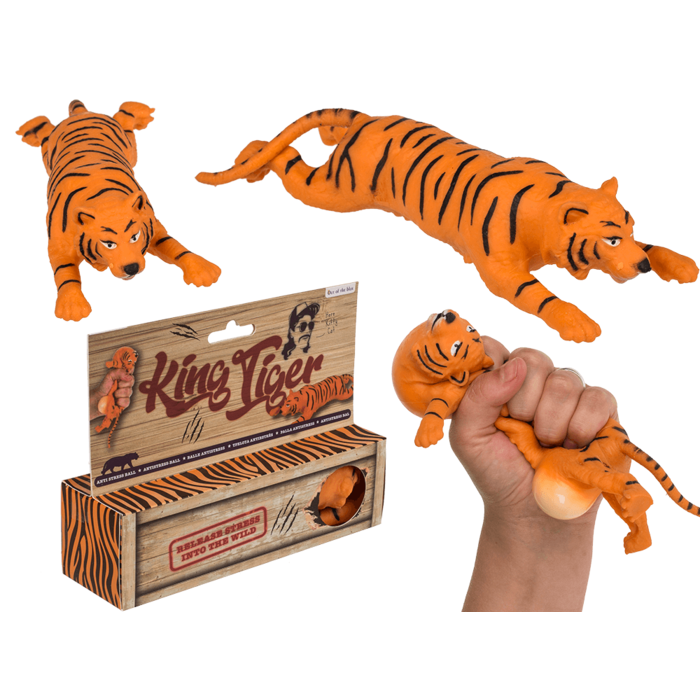 Antistress-Ball,Tiger, ca. 4,5 x 19 cm,
