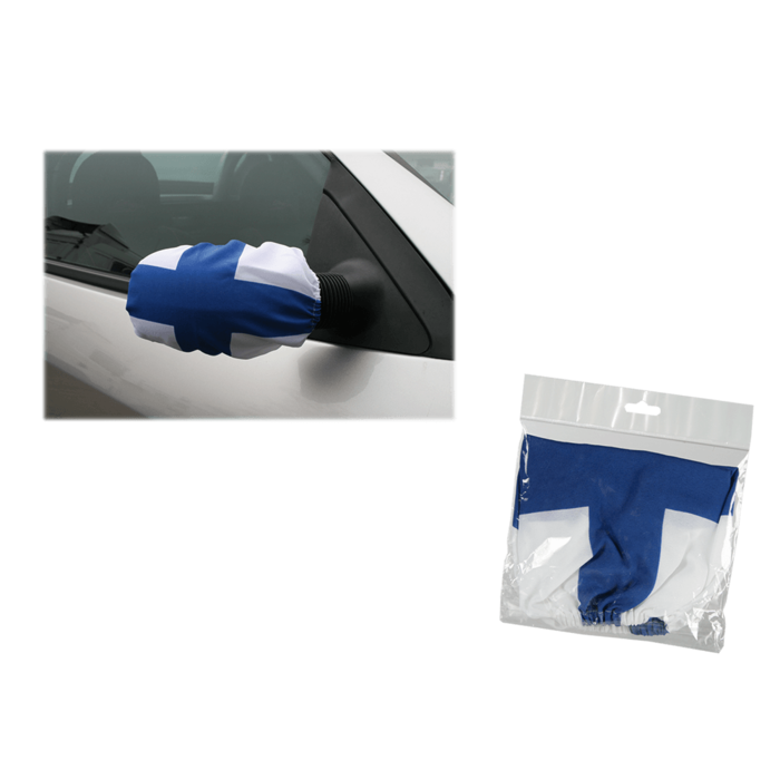 Außenspiegelfahne mit Gummizug, Finnlandflagge,