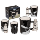 Becher, Astronaut mit Raketengriff,