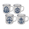 Becher, Maritim, ca. 9 x 8 cm,