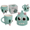 Becher, Monster, verkehrt herum, blau,