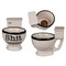 Becher, Toilette, ca. 16 x 12 cm,