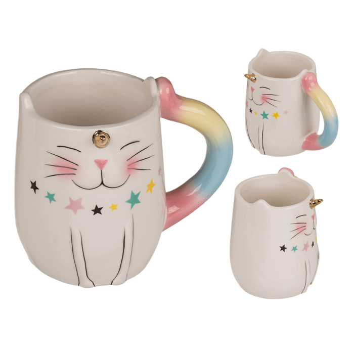 Becher, Unicorn Cat, ca. 13 x 9 cm,