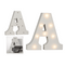 Beleuchteter Holz-Buchstabe A, mit 8 LED,