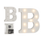 Beleuchteter Holz-Buchstabe B, mit 9 LED,