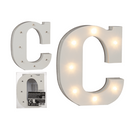Beleuchteter Holz-Buchstabe C, mit 7 LED,