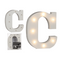 Beleuchteter Holz-Buchstabe C, mit 7 LED,