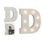 Beleuchteter Holz-Buchstabe D, mit 7 LED,
